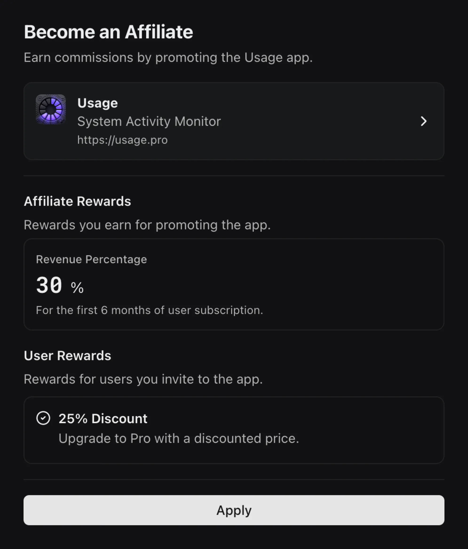 WinWinKit Landing Page for Affiliates to Apply