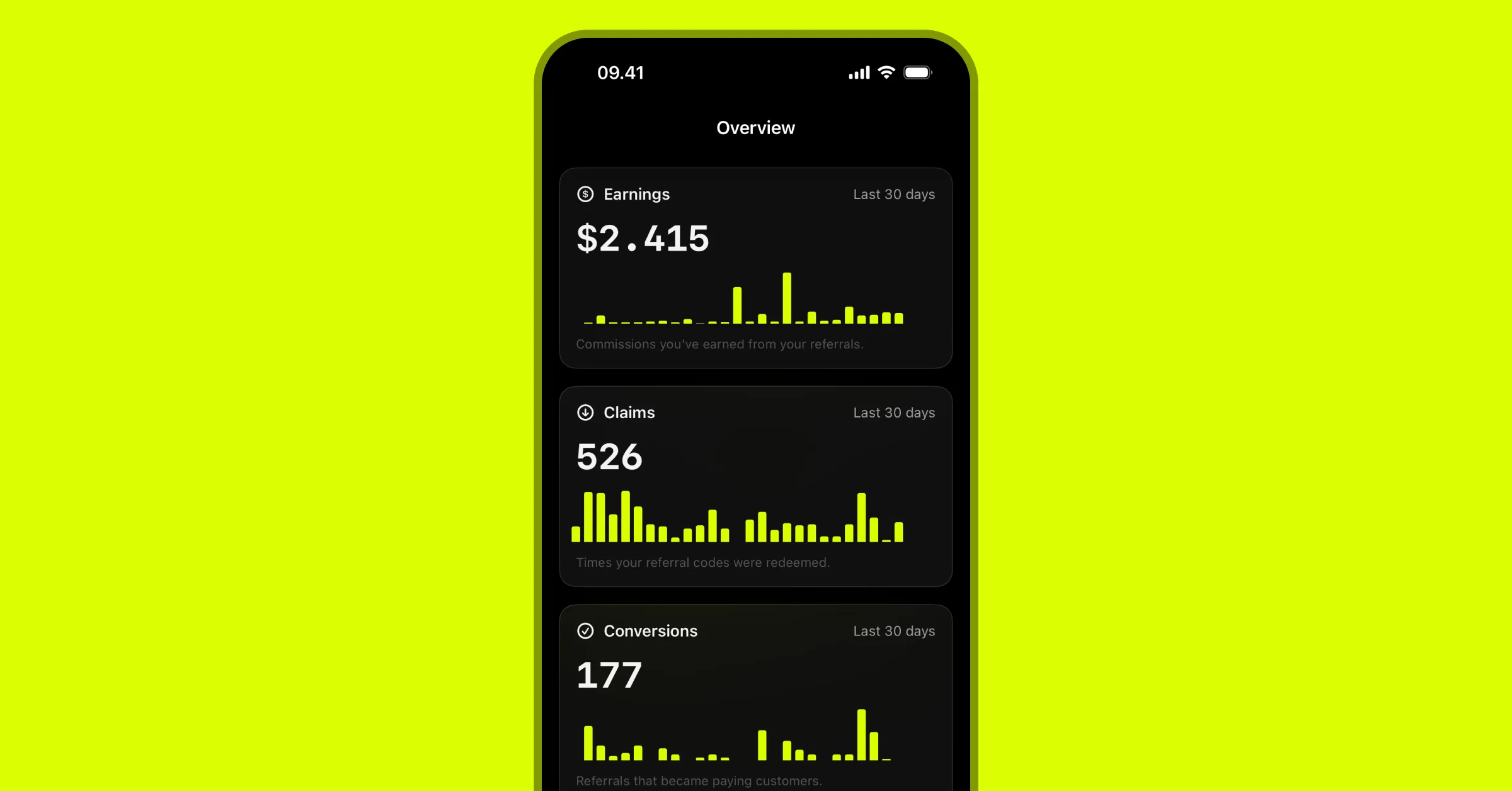 WinWinKit affiliates iOS app screenshot