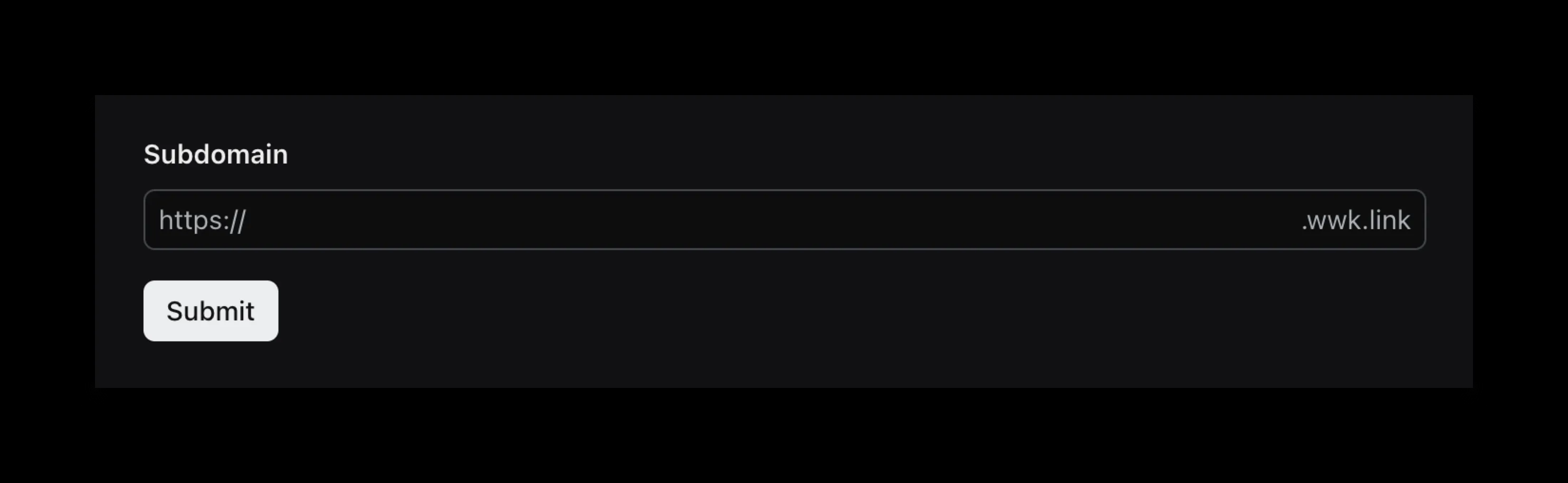 Code Link Subdomain