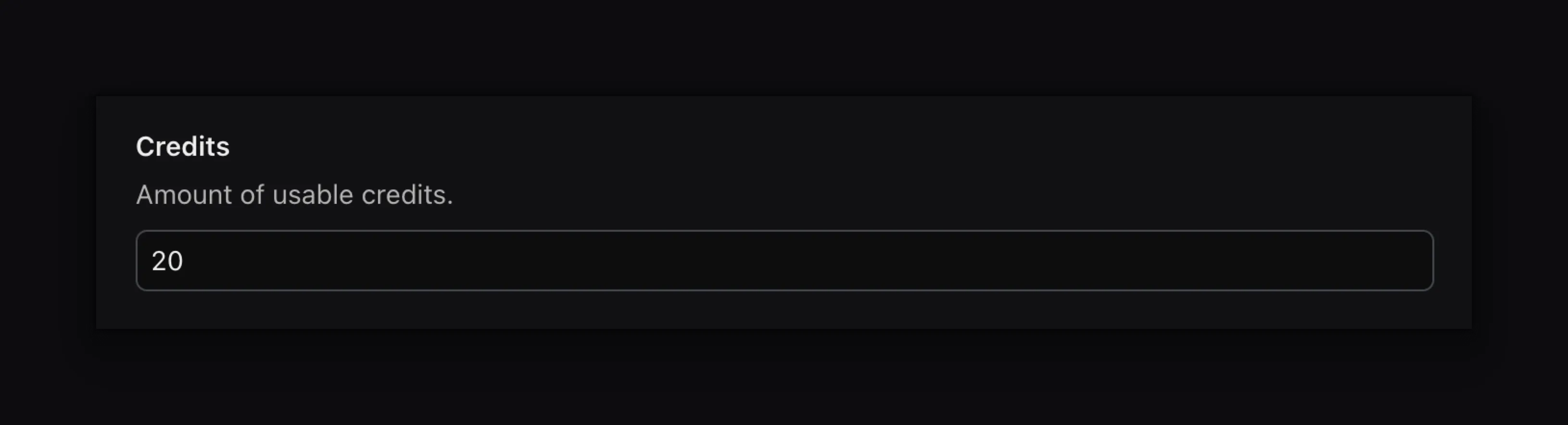 Reward Credits